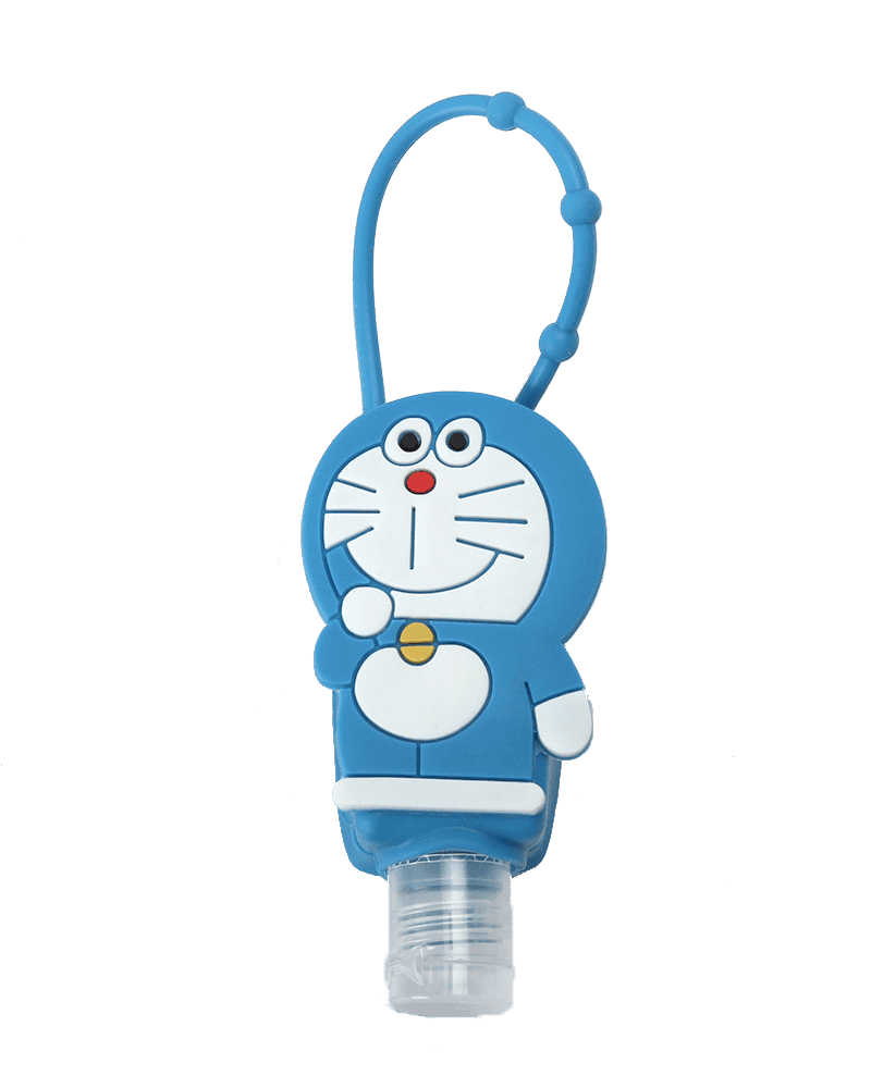 >Porta disinfettante per mani in silicone Doraemon